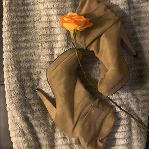 Suede booties size 8